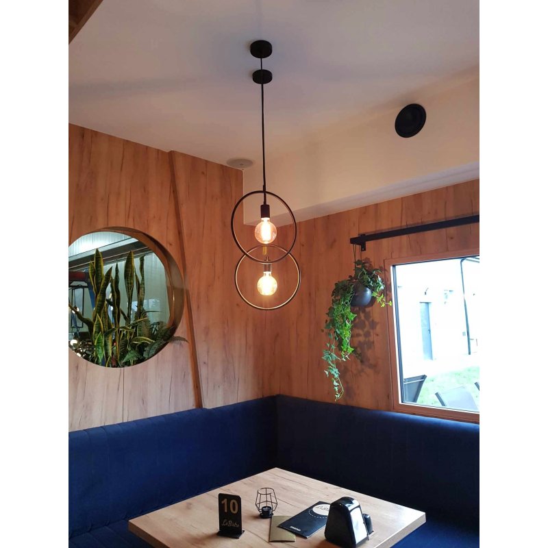 LAMPA sufitowa wisząca ZWIS Edison Loft 3x E27 koło