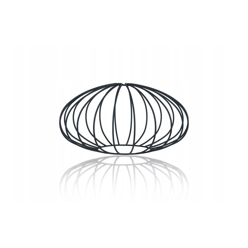 LAMPA stała sufitowa plafon Loft klosz druciany Elipsa 35cm na E27