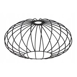 LAMPA stała sufitowa plafon Loft klosz druciany Elipsa 35cm na E27