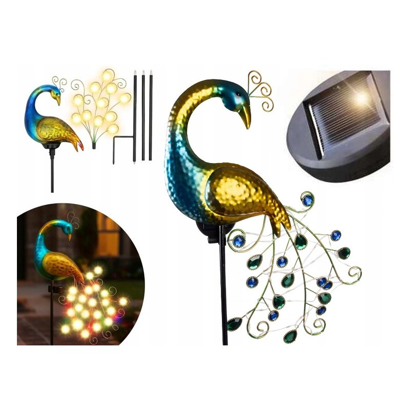 Lampa Solarna Ogrodowa wbijana PAW Z Czujnikiem Zmierzchu Szczelna LED IP65