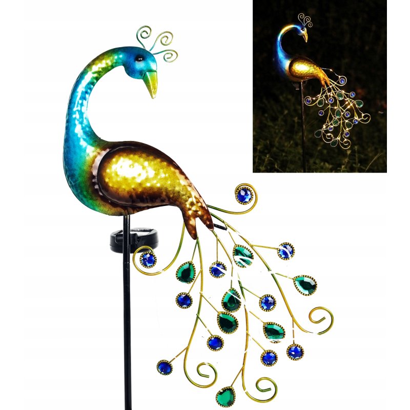 Lampa Solarna Ogrodowa wbijana PAW Z Czujnikiem Zmierzchu Szczelna LED IP65