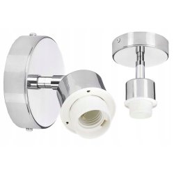 PODSTAWA BAZA LAMPA SUFITOWA PLAFON KINKIET ŚCIENNY RUCH CHROM NA KLOSZ E27