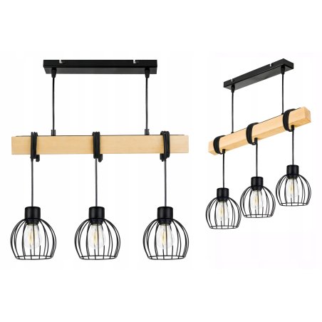 LAMPA drewniana belka...