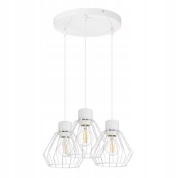 PODSTAWA BAZA LAMPA SUFITOWA WISZĄCA ZWIS LOFT METAL NA 3X E27 POD KLOSZ