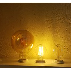 ŻARÓWKA E27 LED FILAMENT 6W EKSTRA CIEPŁA EDISON