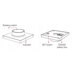 PILOT naścienny PANEL MiLight K1 taśm LED MONO CCT