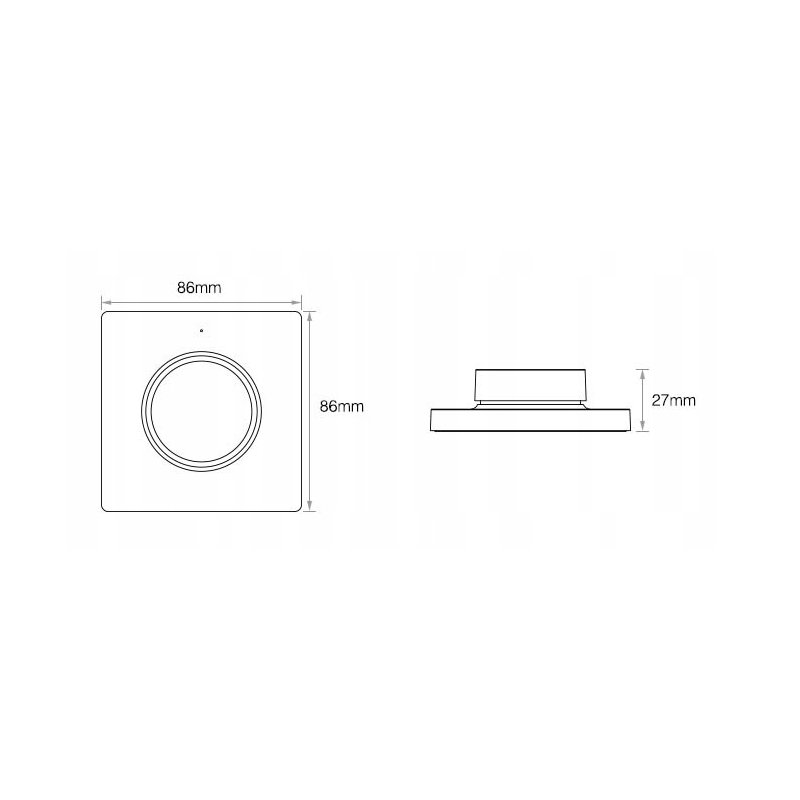 PILOT naścienny PANEL MiLight K1 taśm LED MONO CCT