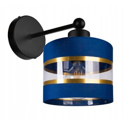 LAMPA KINKIET ścienny STAŁY E27 Abażur paski 20cm