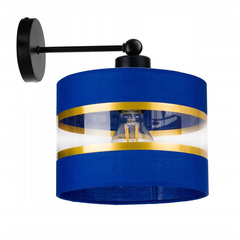 LAMPA KINKIET ścienny STAŁY E27 Abażur paski 20cm