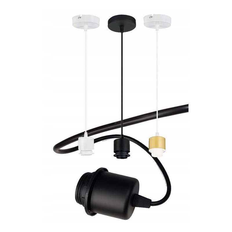 PODSTAWA BAZA LAMPA SUFITOWA WISZĄCA ZWIS LOFT METAL NA 1X E27 POD KLOSZ