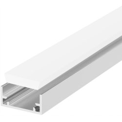 Profil aluminiowy hermetyczny IP67 podłogowy + klosz mleczny 1m do taśm led