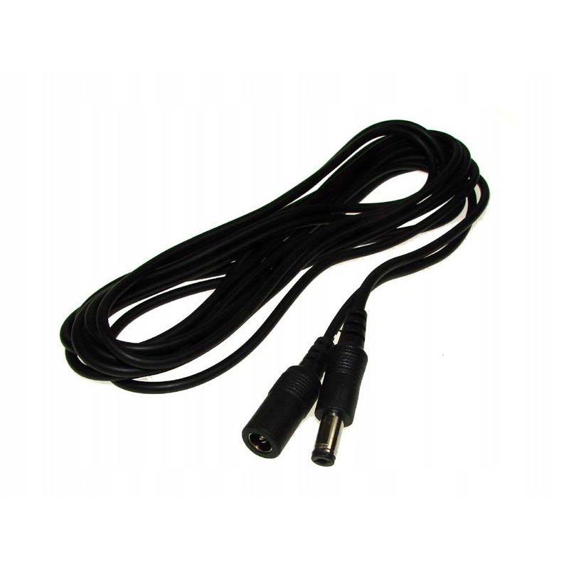 Przedłużacz DC Wtyk/Gniazdo 2,1/5,5 1,5m taśm LED