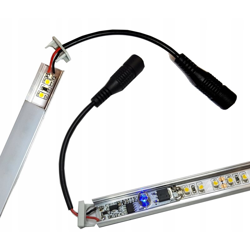 Przedłużacz DC Wtyk/Gniazdo 2,1/5,5 1,5m taśm LED