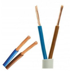 Przewód Płaski elektryczny giętki (linka) instalacyjny OMYp 2x0,75 biały