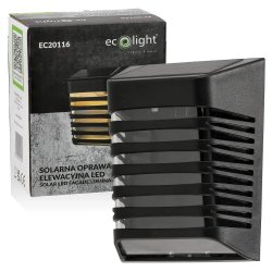 Lampa PREMIUM Elewacyjna Solarna Ogrodowa Kinkiet solarny LED NW IP64