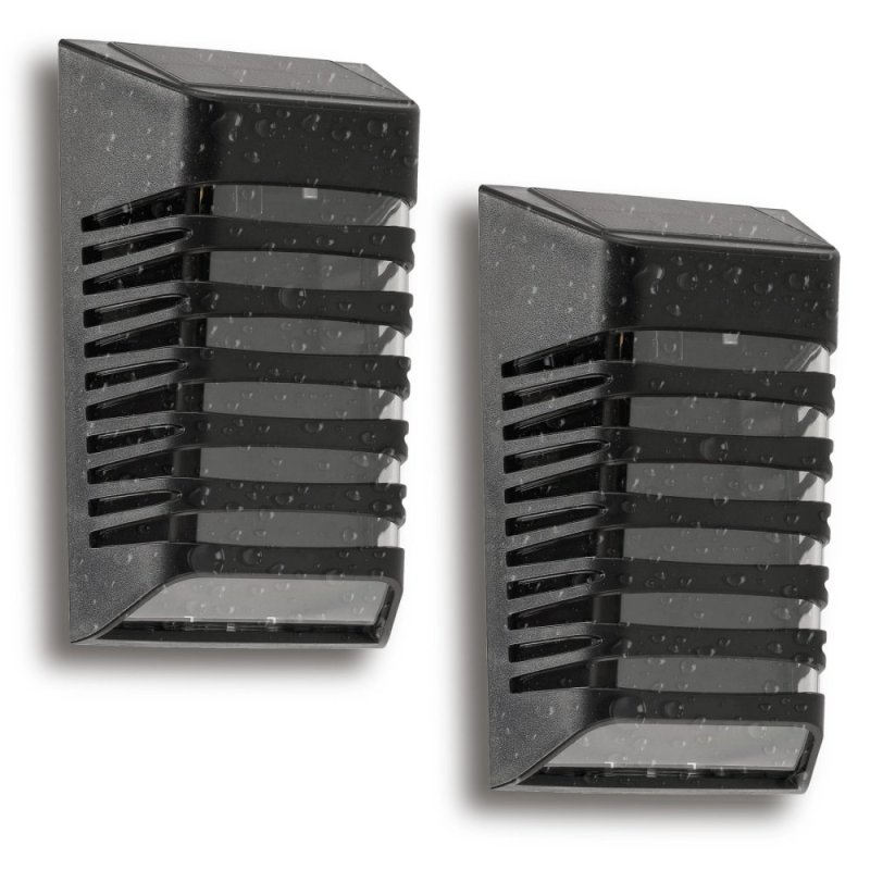 Lampa PREMIUM Elewacyjna Solarna Ogrodowa Kinkiet solarny LED NW IP64