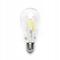 Żarówka LED filament E27 ST64 6W RETRO ZIMNA