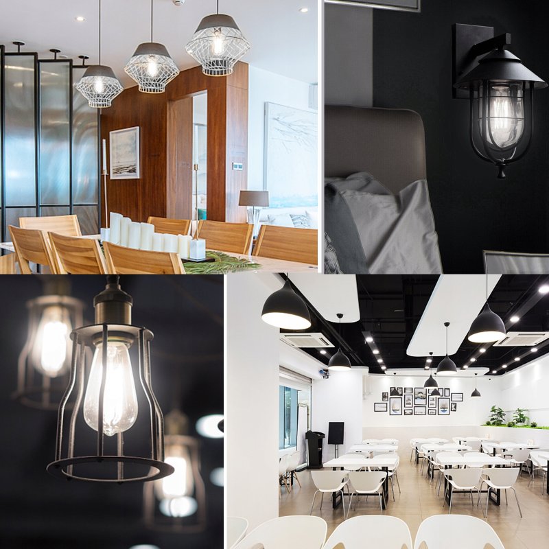 Żarówka LED filament E27 ST64 6W RETRO ZIMNA