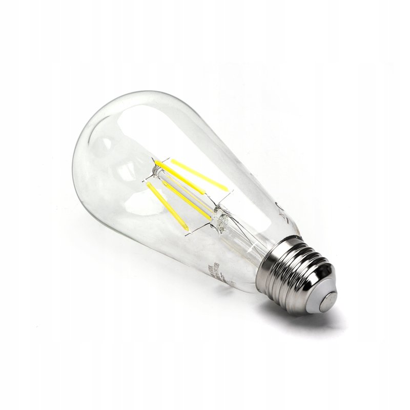 Żarówka LED filament E27 ST64 6W RETRO ZIMNA