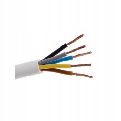 Przewód okrągły elektryczny giętki linka instalacyjny OMY 5x0,75 do rgbw