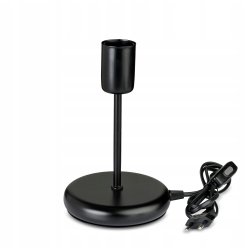 Lampka nocna Lampa stołowa loft czarna na led E27