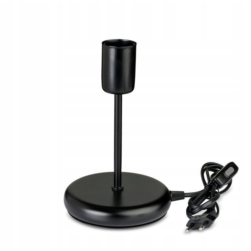 Lampka nocna Lampa stołowa loft czarna na led E27