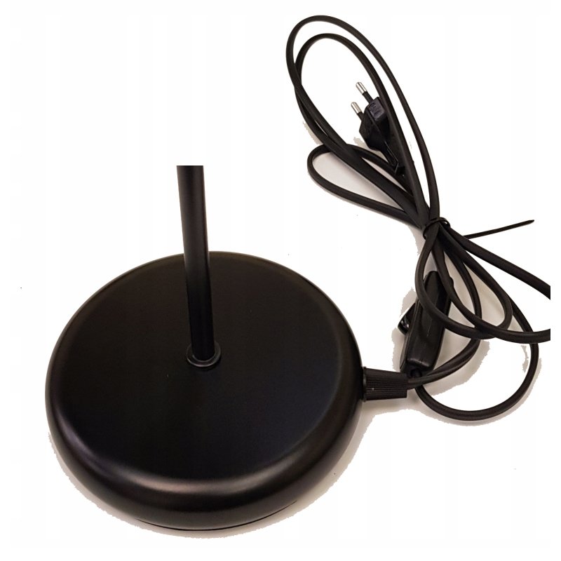 Lampka nocna Lampa stołowa loft czarna na led E27