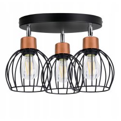 LAMPA sufit PLAFON ŻYRANDOL regulowany loft KULA 3