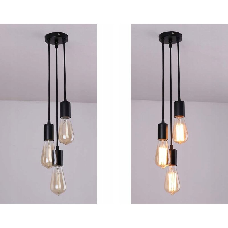 LAMPA sufitowa wisząca ZWIS Edison Loft 3x E27