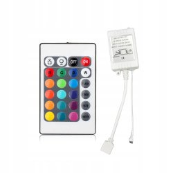 Sterownik / Kontroler do taśm RGB 12V 24V 72W na podczerwień IR + pilot 24