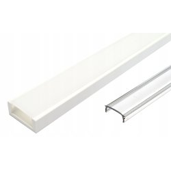 Profil LED BIAŁY 2m do taśm LED 8 10 mm + KLOSZ