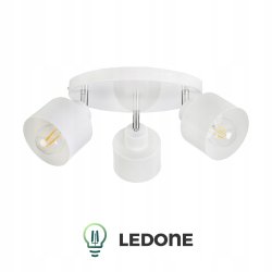 LAMPA WISZĄCA SUFITOWA PLAFON ŻYRANDOL RUCHOMY LOFT KUBEK 3xE27 BIAŁA LOFT
