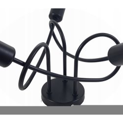 LAMPA SUFITOWA ŻYRANDOL WISZĄCA LOFT DIAMENT BRYLANT CZARNA PAJĄK DRUCIANA