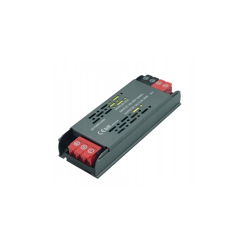 Zasilacz PROFESJONALNY płaski 12V 8,3A MOCNY 100W IP20 SUPER SLIM taśm led