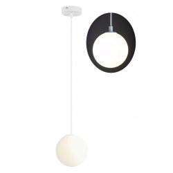 LAMPA WISZĄCA ZWIS ŻYRANDOL SUFITOWY LOFT SZKLANY KLOSZ KULA NA 1 LED E27