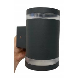 Lampa PREMIUM Elewacyjna Solarna Ogrodowa Kinkiet solarny LED NW góra dół