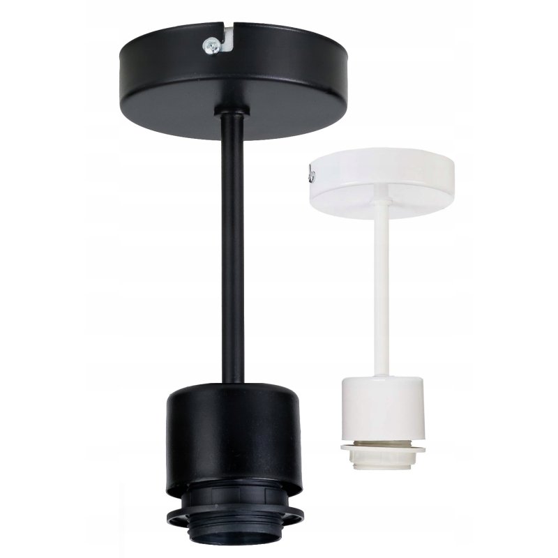 PODSTAWA BAZA LAMPA SUFITOWA WISZĄCA STAŁA LOFT METAL NA 1X E27 POD KLOSZ