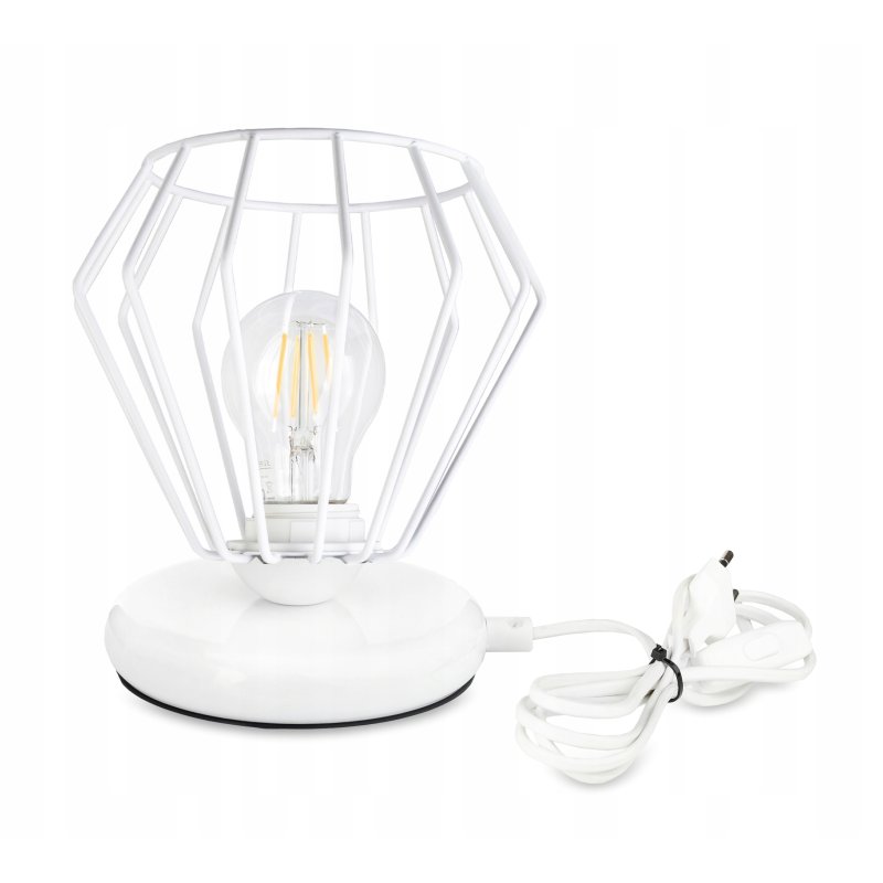 Lampka nocna Lampa stołowa loft na led E27 Drut