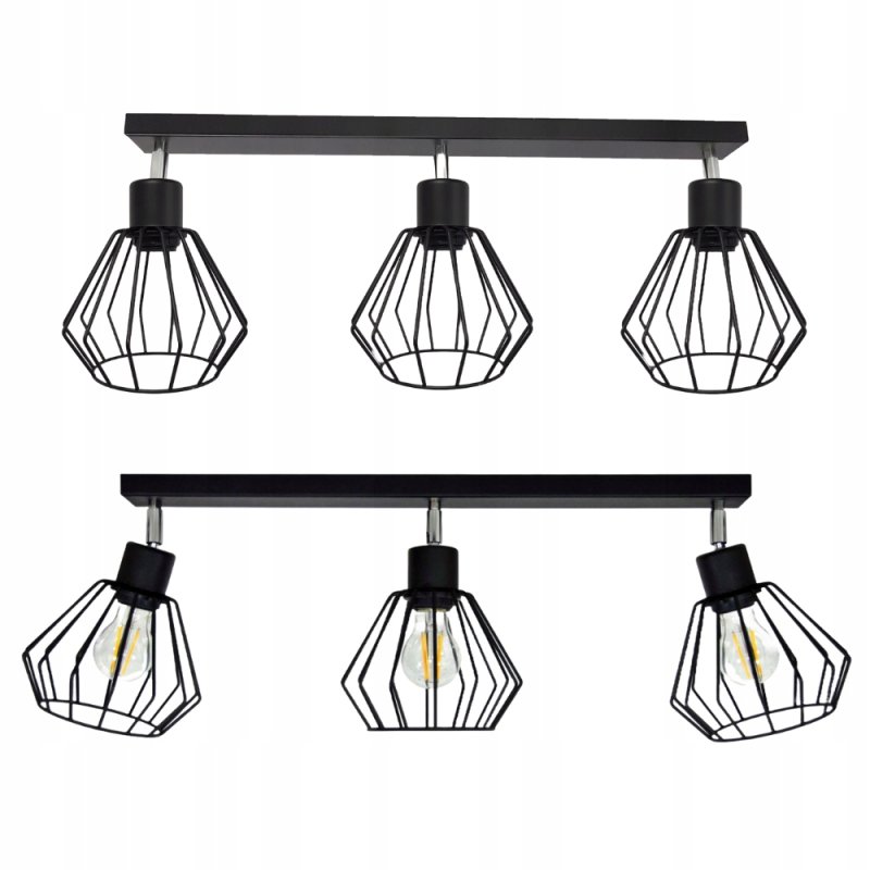 LAMPA SUFITOWA WISZĄCA DO SUFITU POKOJU PLAFON LOFT BRYLANT DUT ŻYRANDOL