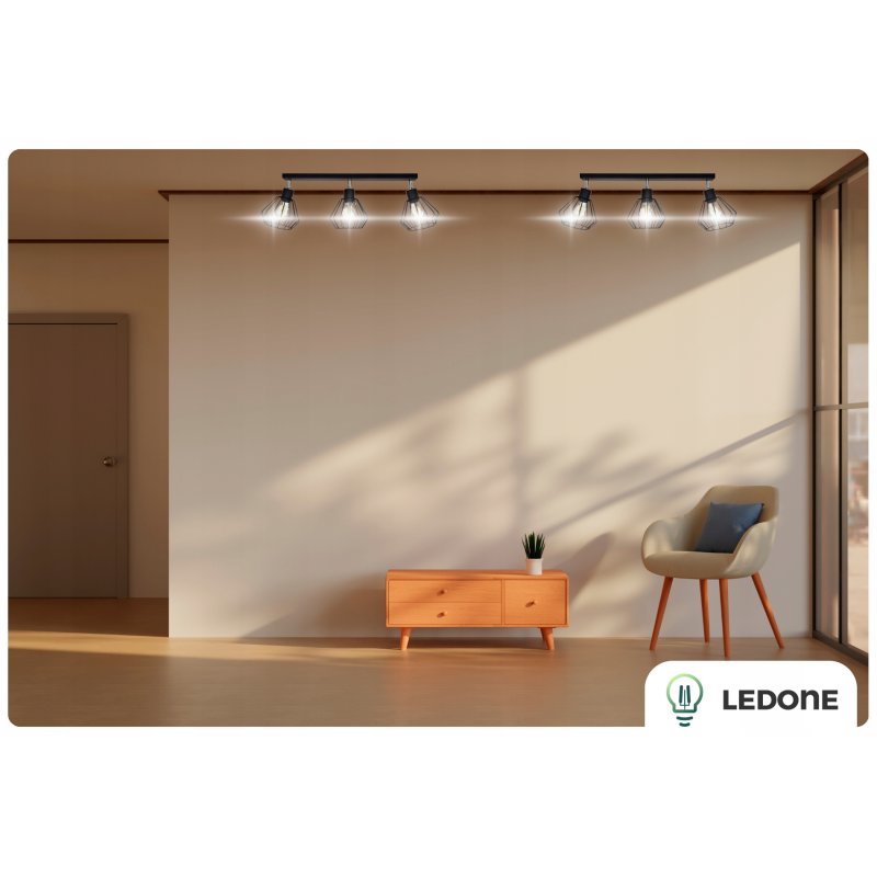 LAMPA SUFITOWA WISZĄCA DO SUFITU POKOJU PLAFON LOFT BRYLANT DUT ŻYRANDOL