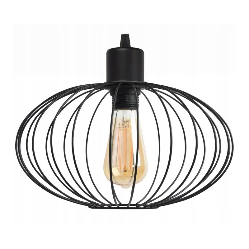 Lampa wisząca zwis żyrandol sufit loft drut Elipsa 35cm na E27