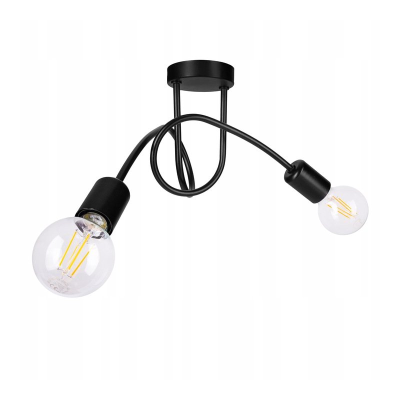 SUFITOWA LAMPA WISZĄCA PLAFON LOFT EDISON 2 x E27