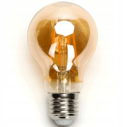 Żarówka LED filament E27 A60 12W retro Vintage DYMNA barwa ciepła