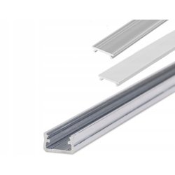 2m Profil aluminiowy typ X wąski głęboki + Klosz do taśm led
