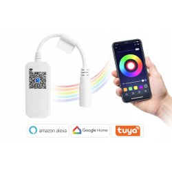 Sterownik Kontroler do taśm LED RGBW WiFi Android ALEXA TUYA Google 12V 24V