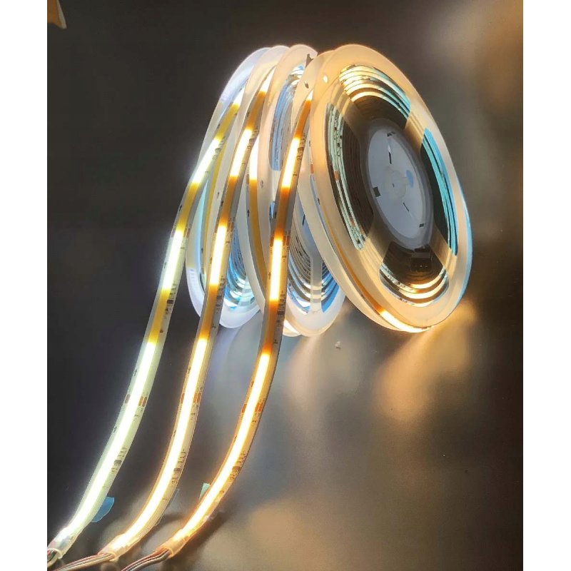 TAŚMA LED COB IP20 24V 360d Magic Pixel PŁYNĄCA WS2811 cyfrowa 5m CIEPŁA