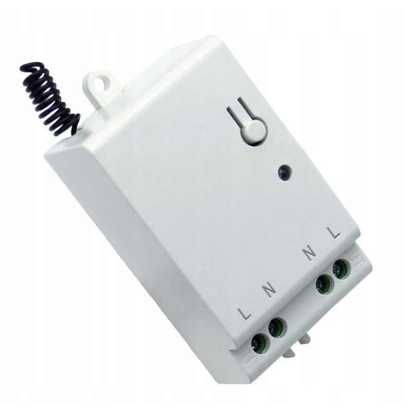 Przekaźnik odbiornik 230V radiowy RF 433Mhz do włączników bezprzewodowych