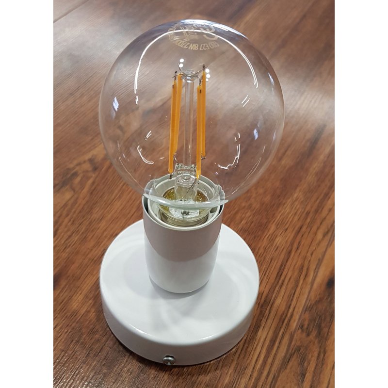 LAMPA sufitowa plafon biały Loft na E27 Edison