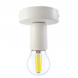 LAMPA sufitowa plafon biały Loft na E27 Edison