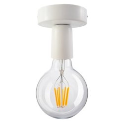 LAMPA sufitowa plafon biały Loft na E27 Edison